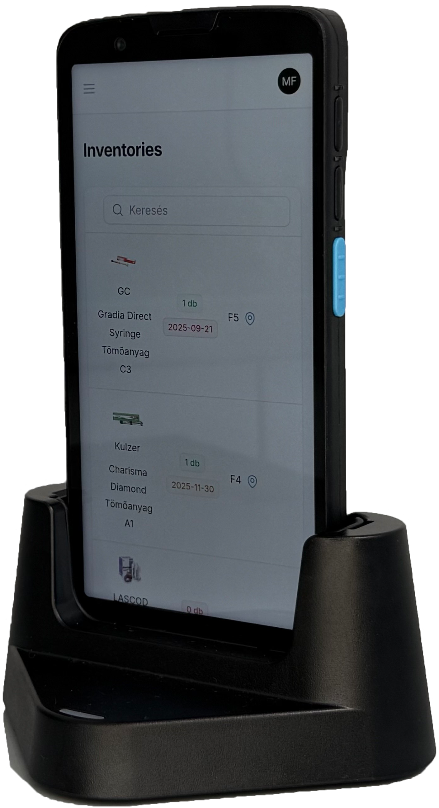 Ipari PDA beépített olvasóval